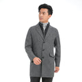 2023 Bosha Men's Winter Trench Coat 100% Wool Overcoat With Down Filling Long Branded Coat for Men