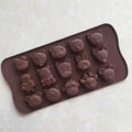 Saffron Zoo Food Grade Silicone Animals Chocolate Ice Molds Soft Eco-Friendly Mixed Designs Cake Mold Homemade Candy Jello Cat