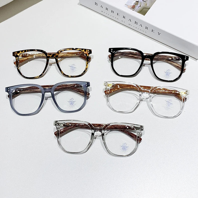 High-end Presbyopia Brand Large Frame Eyewear Fashionable Computer Anti Blue Light Blocking Glasses Women Men's Reading Glasses