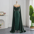 Jancember LSCZ229 Glaromous Sequins Satin Formal Mermaid Evening Dresses for Shawl