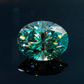 Wholesale 0.3-5ct Green Oval Moissanite Stone Gra Certificate Loose Moissanite Stone
