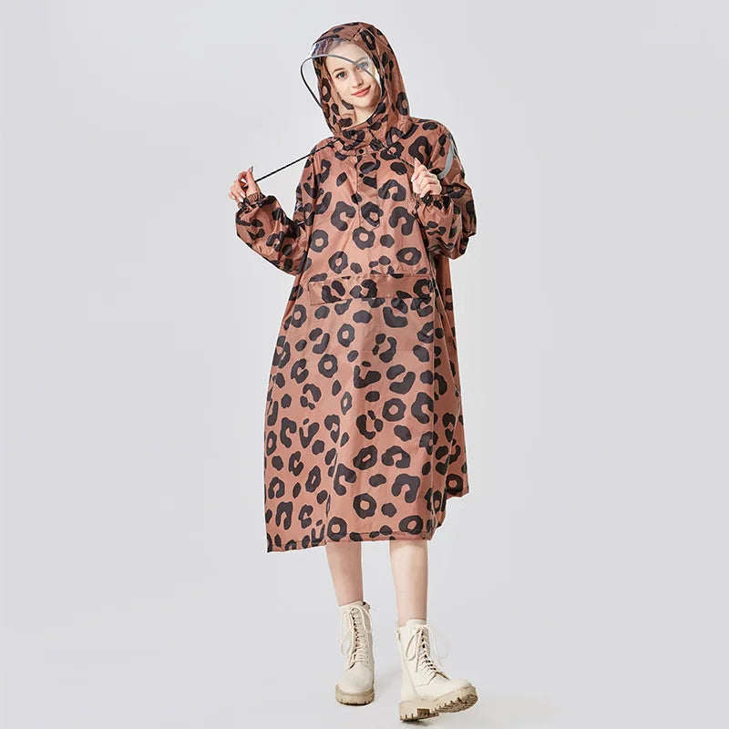 Factory Customize Logo Print Recycled Rain Poncho Reusable Pink Rain Coat Rain Jacket Waterproof Poncho Raincoat