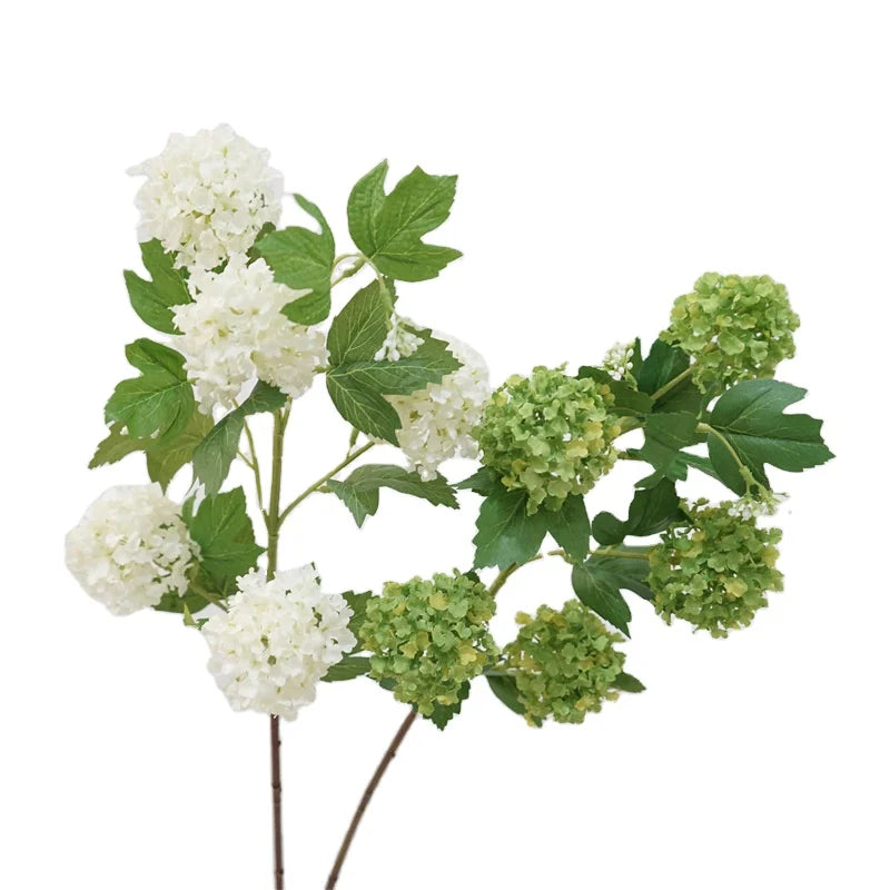 Wholesale 5 Heads Hydrangeas Silk Flowers Single Artificial Hydrangea for Wedding Party Decor