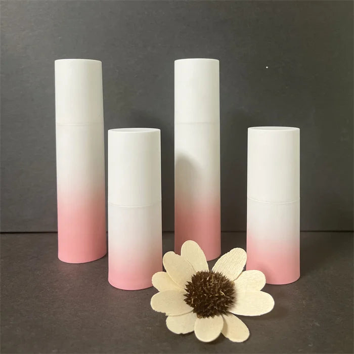 15ml 30ml 50ml Hot Selling Gradient Blue Pink Scrub Vacuum Airless Spray Press Pump Bottle for Lotion Gel Sunscreen
