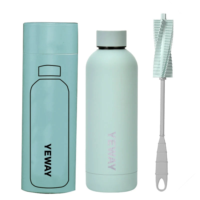 Wholesale Stainless Steel Sport Water Bottle Double Wall Vacuum Insulated 350/500ml 12-24hr Thermal Performance Tumbler