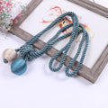 Modern and Simple Double Egg Ball Curtain Tiebacks Home Curtain Buckle Decorative Rope Holdbacks