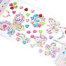 Kids' Temporary Tattoo Sticker Bishop Tattoo Makeup Face Jewelry Resin Tatu Strass Crystal Rhinestones Resin Tatu for Temporary