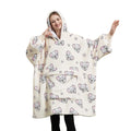 Wholesale Fleece Hoodie Blanket Oversized Wearable Sweatshirt Custom Giant Blanket Hoodie