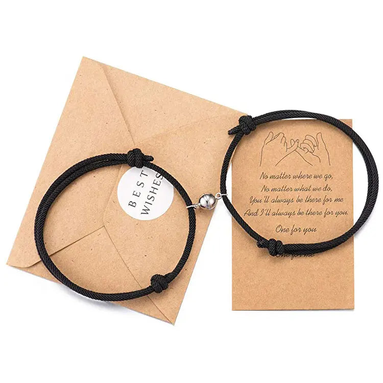 2023 New Style Milan Rope Alloy Bracelet Charms for Bracelets Bulk Adjustable Couple Bracelet Set