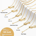 46 cm High-Grade Titanium Steel Necklace for Women Light Luxury Niche Design Pin-Type Universal Chain Stainless Steel Chain
