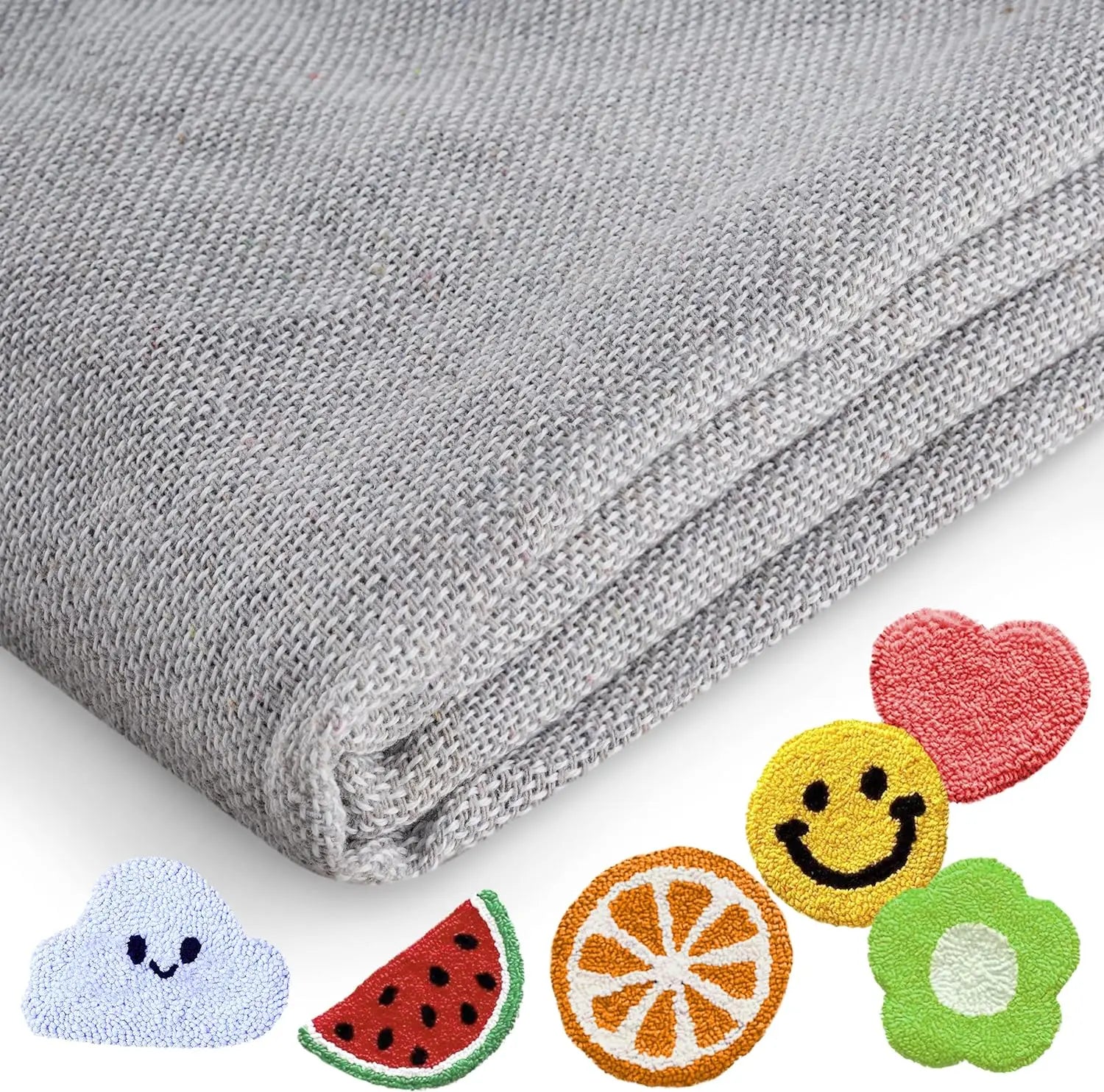 Factory Price German Gray Monk Cloth Tufting Cloth for Tufting Gun Fabric Primary Carpet Backing Rug Tufting Fabric Cloth