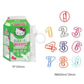 Back to School Stationery Gifts Sets Novelty Number Shape Notebook Bookmark Clip Planner Clips Paper Clips