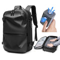 TSA Lock Wet Dry Separation Outdoor Travel Vacuum  Expandable Mochilas with Vacuum Compressor Design Laptop Bags