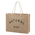 Wholesale Eco Friendly Natural Printed Jute Tote Bag Large Hemp Shopping Bag with Custom Logo Burlap Grocery Bag Supplier OEM