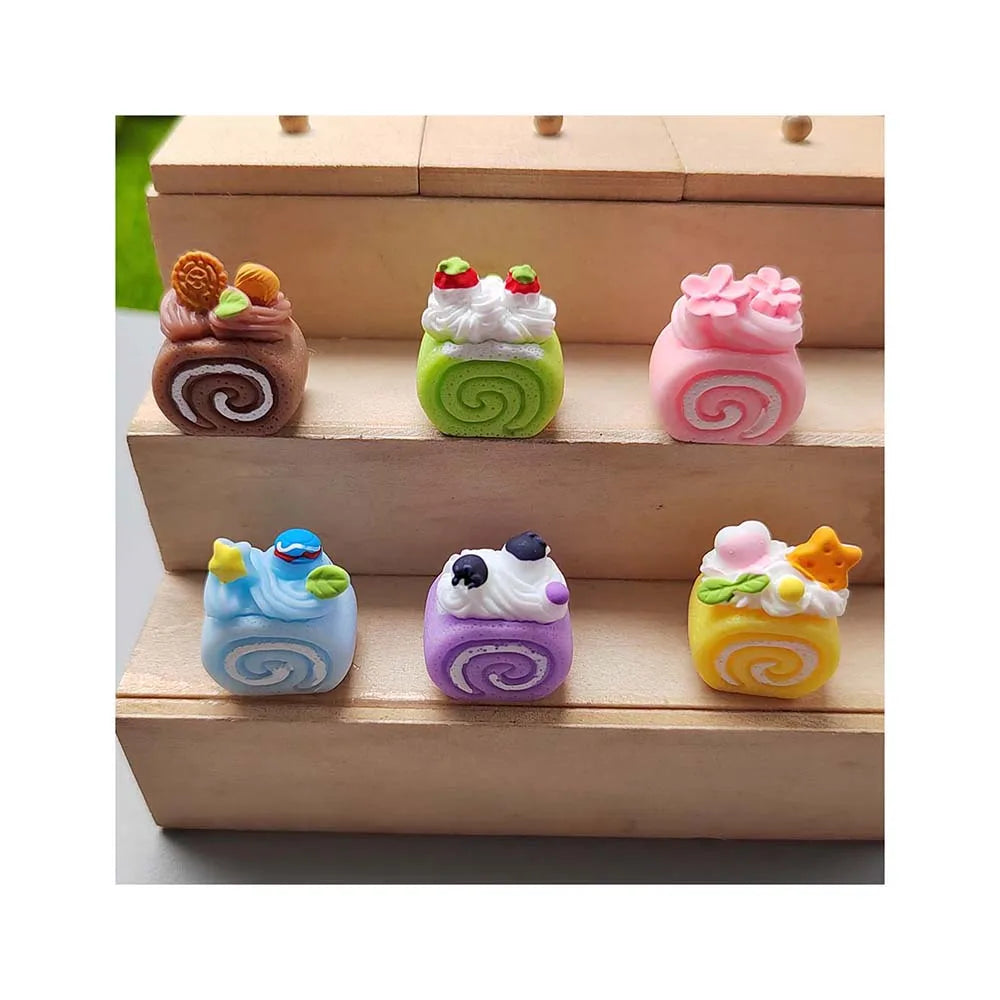 Cartoon Dessert Resin Food Toy Doll House Accessories DIY Miniature Cabochon Art Ornament Craft Supplies Hairpin Phone Case Deco