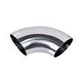 Aohoy Food Grade Stainless Steel Pipe SUS304 316L DIN 11850 90 Degree Sanitary Welding Elbow Polished Surface