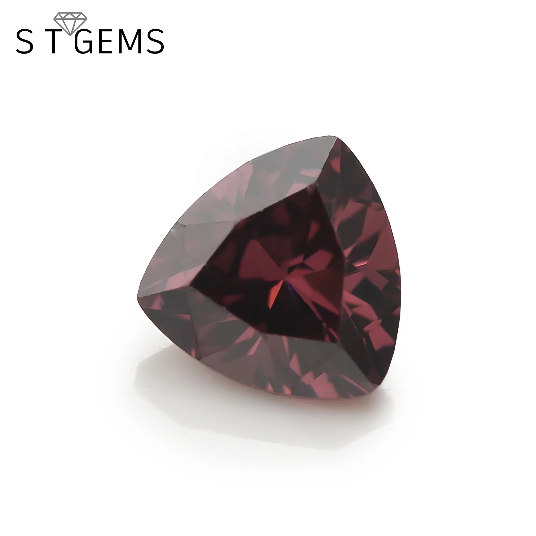 Hot Sale Brown CZ Stone Triangle Shape 3*3mm Cubic Zirconia for Jewelry
