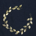 Wholesale Gold and Silver Leaf Design Hair Band Wedding Dress Accessories Bridal Headwear Hair Hoop