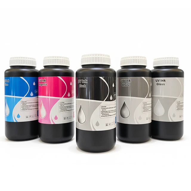 Manufacturer White Varnish CMYK UV Dtf Ink Used for Epson I3200 XP600 DX7 UV DTF Printer Ink