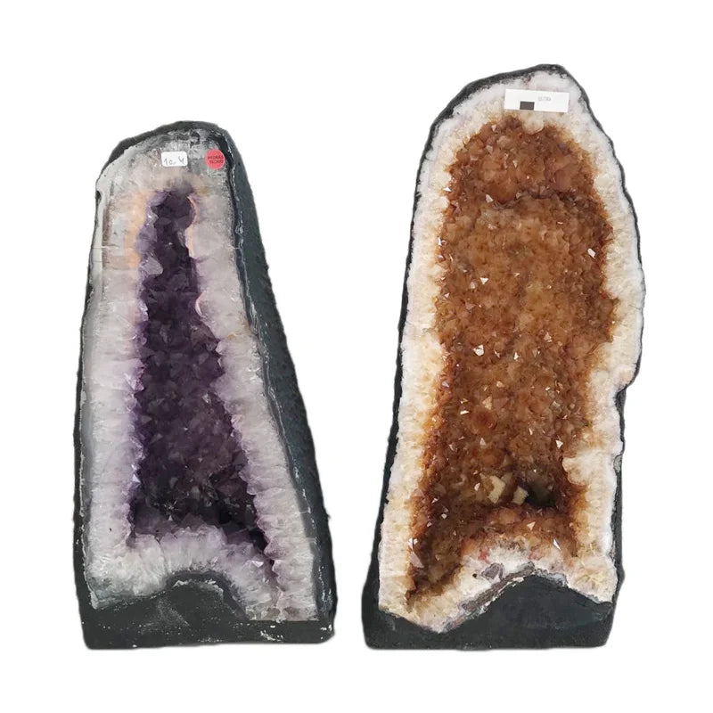 Large Natural Amethyst Cave Geode Brazil Uruguay Healing Crystals Amethyst Citrine Cathedral for Home Decor