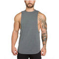 China Supplier Custom Made Men's Dry Fit Tank Tops and Vests Breathable Hip Hop Style Fitness Gym Shirt Custom Singlets
