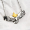 New Arrived Metal Vintage Silver Titanium Stainless Steel Jewelry Animal Eagle Necklace Pendant for Necklace