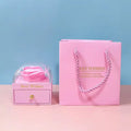 MU Jewelry Paper Box Paper Bag Wedding Romantic Fresh Rose Drawer Box Ring Necklace Packing Jewelry Box Bag Set
