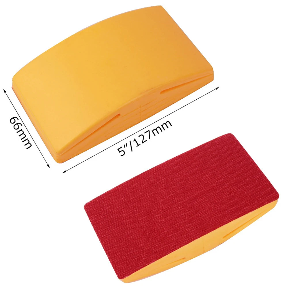 5 Inch Hook and Loop PU Foam Hand Sanding Block Sanding Pad for Polishing Grinding
