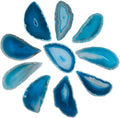 8 Kinds Color Agate Geode Slices Polished Irregular Healing Crystal Stone Slab for Home Decoration Jewelry Making