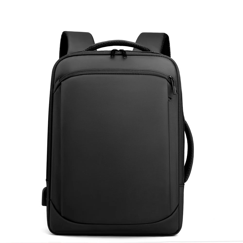 Unisex Waterproof USB Business Laptop Backpack 15.6 Inches Oxford Material Zipper Closure for School Travel Outdoor Leisure