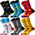 Wholesale Custom Novelty Unisex Cotton Socks Jacquard Design Crew Socks