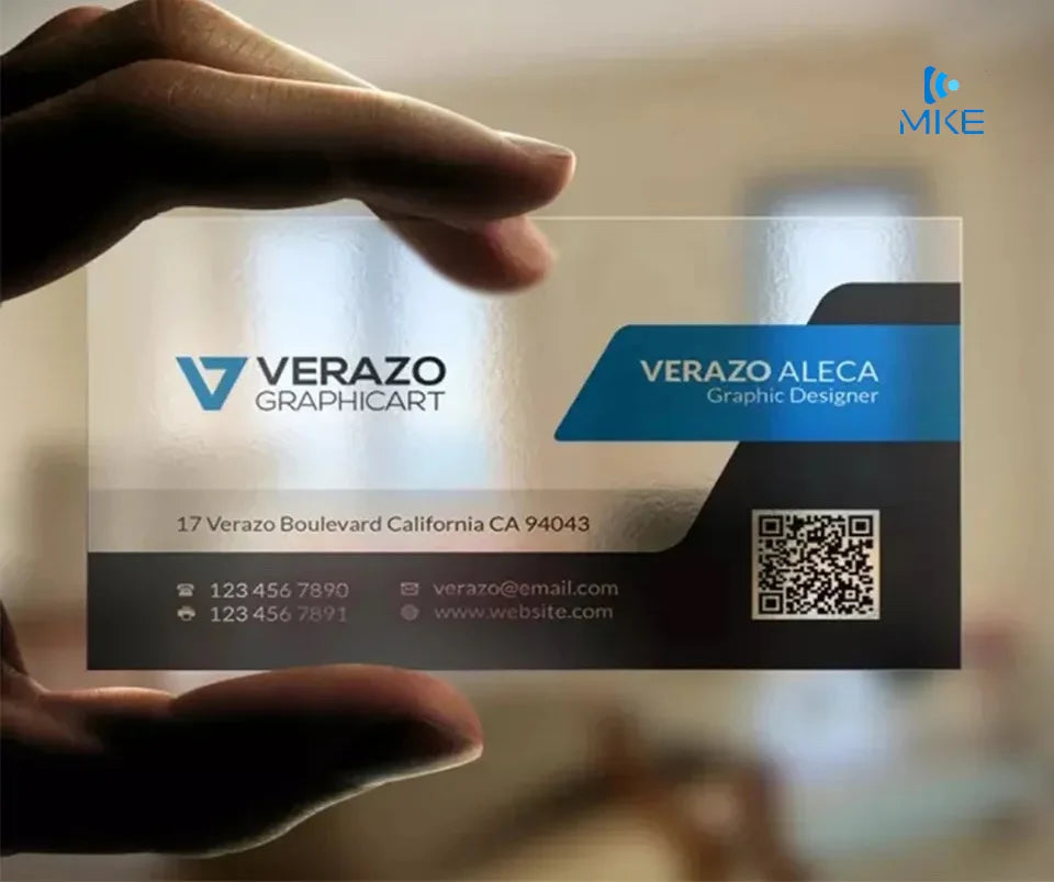 Transparent Magnetic Business PVC Card with Digital Printing and Waterproof Feature