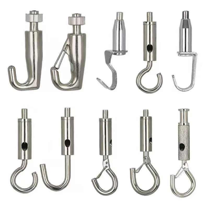 OEM ODM Self-lock Wire Rope Lighting Accessories Hanging Kits Brass Adjustable Cable Gripper