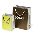 Wholesale Custom Printed Brand Logo Promotion Luxury Clothing Retail Gift Shopping White Black Jewellery Paper Bag With Handle