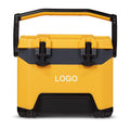 Portable Lightweight Yellow PP Material Cooler Box Long Preservation Time for Cold and Warm Food for Outdoor Use