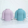 DIY 3d Cute Knitted Sweater Hat Silicone Scented Candle Making Mould Handmade Soap Kitchen Tools Christmas Cake Decorating Mould