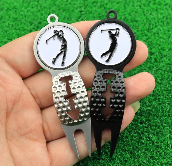 Ready to Ship Ball Marker Golf Divot Repair Tool for Men and Women Golfers