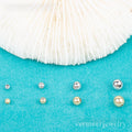 S925 Sterling Silver Round Stopper Bead Simple Jewelry Pan Charms Resign Plastic Filled for Jewelry Accessories Making DIY