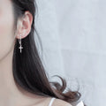 925 Sterling Silver Stud Earrings for Women Simple Fashion Wedding Jewelry Cute Accessories for Engagement Anniversary Party