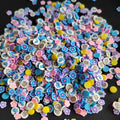 Round Shape Cute Flower Charms DIY Mixed 1kg Sports Team Clay Decor Fan Merchandise Spirit Collection