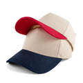 Custom Blank 5 Panel Structured Two Tone Baseball Caps Snapback Ball Cap for Men Women