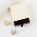 Luxury Branded Rigid Cardboard Paper Yellow Box for Jewelry