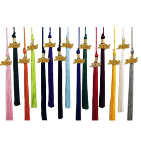 2024 Year Bachelor Graduation Tassel Twill Fabric School Hat Decoration Cheap Price Bulk Sale
