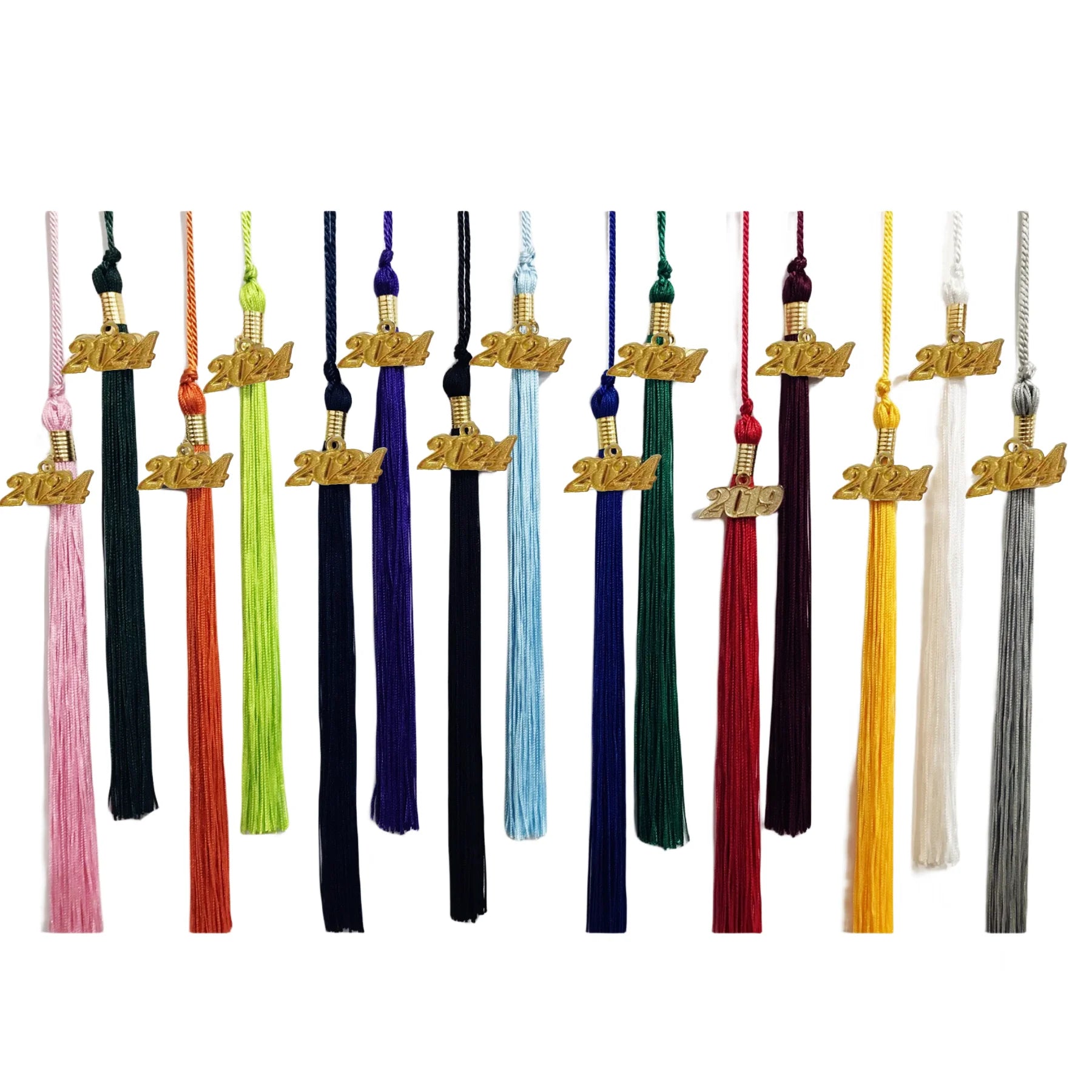 2024 Year Bachelor Graduation Tassel Twill Fabric School Hat Decoration Cheap Price Bulk Sale