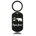 YK Manufactarer Wholesale Cute Support Customized logo Stainless Steel Letter Keychain