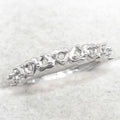 Sterling Silver 2*2mm Semi Mount Ring Empty Frame Blank Support Claw Setting S925 Base Holder Without Center Stone for Inlay DIY