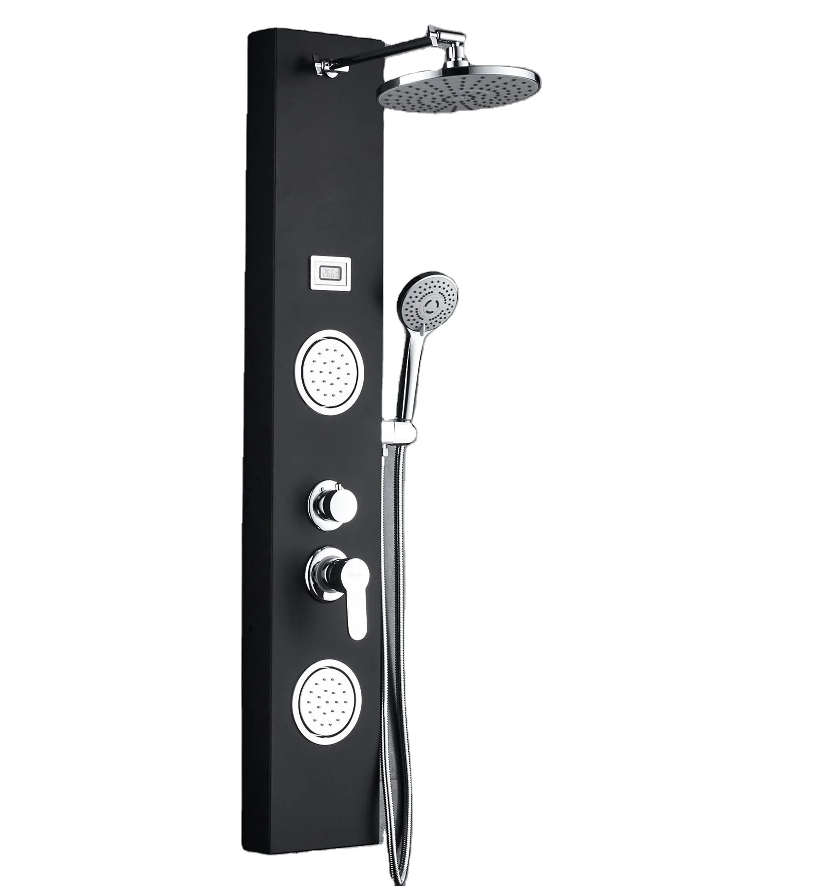 Stainless Steel Multifunction Shower Tower Panel System Wall Mount for Home Hotel Apartment Use