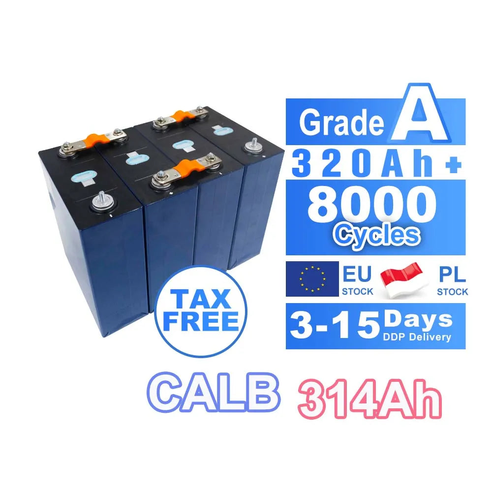 EEL EU Stock CALB 3.2V 314Ah EVE LF334 Grade a 8000 Cycles LifePO4 Cells Lithium-Ion Phosphate Battery Cells for Home/ESS/EV/RV