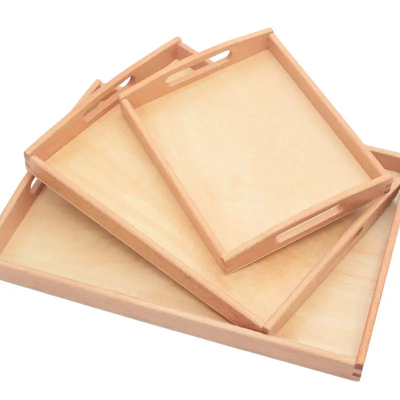 Montessori Practical Life Materials Educational Sensory Wooden Montessori Tray Set for Children Teaching Aids Vassoi Sensoriali