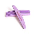 Double-Sided 100/180 Grit Purple Sponge Nail File Durable Half Moon Nail Files for Manicure